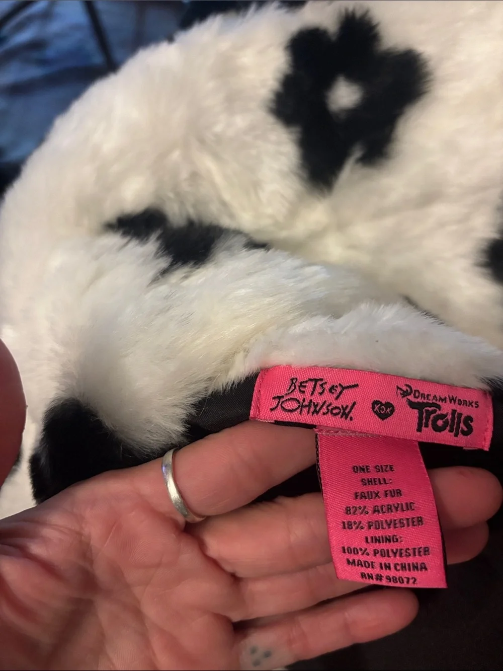 Betsey Johnson faux fur